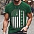 cheap Flag-St.Patrick&#039;s Day Men&#039;s T shirt Tee Tee Graphic Four Leaf Clover National Flag Crew Neck Clothing Apparel 3D Print Daily St.Patrick&#039;s Day Short Sleeve Print Vintage Fashion