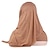 Недорогие Национальная мусульманская одежда в арабском стиле-Жен. хиджаб шарфы шарф Религиозные арабский Мусульманин Рамадан Однотонный Взрослые Головные уборы