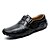 ieftine Pantofi bărbați-Bărbați Mocasini &amp; Balerini Mărime Plus Size Epocă Casual Englezesc Zilnic Microfibre Maro Deschis Negru Primăvară Toamnă