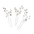 billiga Hårstylingstillbehör-bröllopshårkam brudhårnålar set silverkristall pärla hår sidokam u-formad blomma strass bröllopshåraccessoarer till brudtärnabal