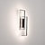 economico Lampade LED da parete-lightinthebox applique da parete a led per interni rettangolo nero doppia luce a parete luce moderna illuminazione da parete in metallo a led per camera da letto sala da pranzo lampada da comodino