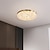 preiswerte Einbauleuchten-LED-Deckenleuchte Kristall dimmbar 35cm Kreis Design Kupfer Deckenleuchten für Wohnzimmer 110-240V