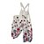 cheap Women&#039;s Jumpsuits-Women&#039;s Overall Print Floral Crew Neck Streetwear Daily Vacation Loose Fit Sleeveless White Pink Blue S M L Summer