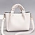 cheap Handbags-Women&#039;s Handbag Crossbody Bag PU Leather Daily Rivet Embroidery Flower Black White Yellow
