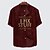 cheap Men&#039;s Shirts-Men&#039;s Shirt Letter Graphic Prints Vintage Stand Collar Black Wine Navy Blue Green Gray Outdoor Street Short Sleeve Button-Down Print Clothing Apparel Fashion Designer Casual Comfortable