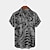 זול חולצות הוואי דש לגברים-חולצות וינטג&#039; לגברים הוואית חולצות סירת בת ים ימית חולצות קמטים ללא קמטים