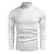 cheap Men&#039;s Pullover Sweater-Men&#039;s Sweater Pullover Sweater Jumper Turtleneck Sweater Cable Knit Tunic Knitted Solid Color Turtleneck Keep Warm Work Daily Wear Clothing Apparel Fall Winter Black White M L XL