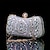 cheap Clutches &amp; Evening Bags-Women&#039;s Girls&#039; Clutch Evening Bag Clutch Bags Alloy 2 Pieces Purse Set Party / Evening Bridal Shower Wedding Party Glitter Crystals Solid Color Geometric Rhinestone Silver Transparent Champagne