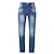 billige Jeans til mænd-Herre Jeans Bukser Denim bukser Lomme Lige ben Ensfarvet Komfort Påførelig udendørs Daglig Mode Stilfuld Sort Mørkeblå