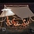 baratos Lanternas e luzes de campismo-Luzes de acampamento solar ao ar livre 60 led usb recarregável lâmpada portátil dobrável acampamento para caminhadas piquenique lanterna de emergência lâmpada