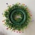 olcso Műnövények-művirág levél koszorú, zöld leveles koszorú, kerek koszorú bejárati ajtóhoz függő fali ablak esküvői parti dekoráció 1db nagy 45cm (17in)