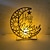 economico Luci notturne e decorative-ramadan decorazione luce notturna eid mubarak luna stella ornamenti in legno per la casa islam musulmano arredamento ramadan festival festa regalo 2023