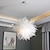 billige Klyngedesign-led pendel hvid mesh lysekrone moderne pendel bryllup stue stue pigeværelse soveværelse lysekrone personlighed kreativ romantisk belysning