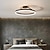 voordelige Dimbare plafondlampen-led plafondlamp 50cm 1-lichts ring cirkel design dimbaar aluminium gelakte afwerkingen luxe moderne stijl eetkamer slaapkamer hanglampen 110-240v alleen dimbaar met afstandsbediening