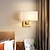 cheap Indoor Wall Lights-LED Wall Light Modern Cloth Fabric Shade Double Arm Wall Lamps Bedside Wall Lights Metal Sconce 110-240V