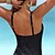 preiswerte Einteiler-Damen Badeanzug Ein Stück Normal Bademode Gestreift Blumen Print Schwarz Weiß Rosa Rote Marineblau Bodysuit Badeanzüge Sommer Sport