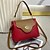 cheap Handbags-Women&#039;s Handbag Shoulder Bag Satchel Boston Bag PU Leather Daily Holiday Buttons Black Pink Red