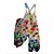 cheap Women&#039;s Jumpsuits-Women&#039;s Overall Print Floral Crew Neck Streetwear Daily Vacation Loose Fit Sleeveless White Pink Blue S M L Summer