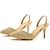 ieftine Pantofi de Mireasă-Pentru femei pantofi de nunta Bling Bling Pantofi Mărime Plus Size Pantofi Spumante Pantofi de mireasa Imitație de Perle Toc Stilat Vârf ascuțit Elegant Imitație Piele Loafer Alb Auriu Bej