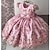 cheap Party Dresses-Kids Girls&#039; Party Dress Flower Short Sleeve Formal Performance Wedding Ruched Embroidered Button Elegant Princess Polyester Maxi Party Dress Swing Dress Floral Embroidery Dress Summer Spring 3-10