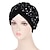 levne Dámské klobouky-sametové flitry turban čepice pro ženy muslimská šátek čepec femme muslimka islámské zábaly hlavy afroindický klobouk ochranná pokrývka vlasů