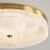 billige Loftslys-led loftslampe dæmpbar 35cm cirkeldesign kobber loftslamper til stue 110-240v