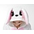 preiswerte Kigurumi Pyjamas-Erwachsene Kigurumi-Pyjamas Nachtwäsche Hase Kaninchen Zeichen Pyjamas-Einteiler Lustiges Kostüm Flanell Cosplay Für Herren und Damen Karneval Tiernachtwäsche Karikatur