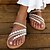 cheap Women&#039;s Sandals-Women&#039;s Mules Boho Bohemia Beach Plus Size Beach Slippers Party Daily Club Rhinestone Lace Beading Flat Heel Open Toe Cute Elegant Casual Faux Leather Loafer White