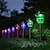 お買い得  経路ライト＆ランタン-4 個ソーラー経路ライト 屋外 led ガーデンライト用パティオ カラーステンレス鋼統合地下ランプ 芝生ランプ 夜の照明ランプ パーティーの装飾ランプ