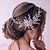 お買い得  ヘアスタイリングアクセサリー-クリスタル花嫁の結婚式のヘアコームシルバーラインストーンブライダルヘアクリップ女性と女の子のためのキラキラヘアピース宝石のヘアアクセサリー