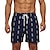 お買い得  男性用水泳パンツ-男性用 ボードショーツ スイムショーツ スイムトランク サマーショーツ ポケット ドローストリング 弾性ウエスト グラフィック 高通気性 速乾性 ショート カジュアル 祝日 ビーチ ハワイアン クラシック 1 2