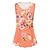 cheap Women&#039;s Tops-Women&#039;s Tank Top White Pink Orange Floral Print Sleeveless Holiday Weekend Basic Round Neck Regular Floral S