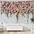 baratos tapeçaria de paisagem-tapeçaria de parede floral decoração de arte pendurada na parede cenário de casamento cortina casa quarto decoração da sala de estar