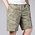 cheap Men&#039;s Shorts-Men&#039;s Cargo Shorts Shorts Pocket Drawstring Elastic Waist Letter Breathable Wearable Knee Length Casual Daily Holiday 100% Cotton Basic Sports ArmyGreen Green
