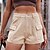 cheap Shorts-Women&#039;s Cargo Shorts Shorts Denim Black White khaki Fashion Casual Daily Short Micro-elastic Solid Color Comfort S M L XL 2XL