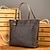 cheap Handbags-Men&#039;s Women&#039;s Handbag Bucket Bag Nappa Leather Cowhide Shopping Daily Zipper Large Capacity Solid Color Brown Coffee