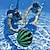 billige Sport og moro utendørs-svømmende barn voksen flerspiller undervannsleker kreativ vannmelon hoppeball simulering vannmelon gummiball basseng gam