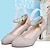 cheap Kids&#039; Princess Shoes-Girls&#039; Heels Daily Glitters Dress Shoes Heel PU Height-increasing Big Kids(7years +) Wedding Party Gift Walking Shoes Dancing Crystal / Rhinestone Metal Chain Sequin Silver Gold Spring Summer