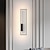 baratos Iluminação de Parede LED-lightinthebox luzes de parede led para interior retângulo preto luz única luz montada na parede moderna iluminação de parede de metal led para quarto sala de jantar lâmpada de cabeceira sala de estar