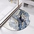 preiswerte Saugfähiger Badezimmerteppich-Diatomeenerde-Badematte halbrunder Marmor super saugfähig Toilettentür schnell trocknende Fußmatte Eingangstürmatte rutschfeste Matte