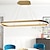 cheap Island Lights-80/100cm Circle Design Pendant Light LED Nordic Style Aluminium Alloy Painted Finishes Modern Fashion for Dining Room Kitchen Living Room 110-240V 78W ONLY DIMMABLE WITH REMOTE CONTROL