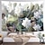 levne krajinářský gobelín-malba zeď gobelín lotosový květ umění výzdoba fotografie pozadí deka závěs závěsné domácí ložnice obývací pokoj dekorace