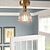 economico Lampade da soffitto-lampada da soffitto semi incasso luce rame 12 cm paralume in vetro lampada plafoniera illuminazione 110-240 v