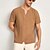 cheap Men&#039;s Casual T-shirts-Men&#039;s T shirt Tee Plain V Neck Outdoor Going out Short Sleeves Clothing Apparel Linen Fashion Streetwear Casual Daily