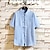 cheap Cotton Linen Shirt-Men&#039;s Cotton Linen Shirt White Cotton Shirt Summer Shirt Beach Shirt Collarless Shirt Black White Sky Blue Short Sleeve Solid Colored Standing Collar Casual Daily Clothing Apparel
