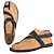 cheap Men&#039;s Sandals-Men&#039;s Sandals Flat Sandals Leather Sandals Classic Casual Outdoor Daily Faux Leather Breathable Buckle Black Yellow Brown Summer