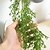 cheap Artificial Flowers-4PCS evergreen plant rattan artificial green rice grass hanging rattan suitable for indoor and outdoor festival party hanging ivy decoration