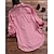 economico Top da donna Basic-Camicia Per donna Nero Rosso Blu A quadri Tasche Giornaliero Essenziale Colletto Standard S