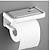 levne Držáky na toaletní papír-držák toaletního papíru s nástěnnou policí, hliníkový držák role toaletního papíru, role hedvábného papíru s úložným prostorem pro mobilní telefon