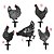 cheap Outdoor Decoration-Rooster Animal Stakes, Chicken Family Garden Silhouette Yard Art, Hollow Out Animal Shape Decor for Outdoor-for Lawns Backyard